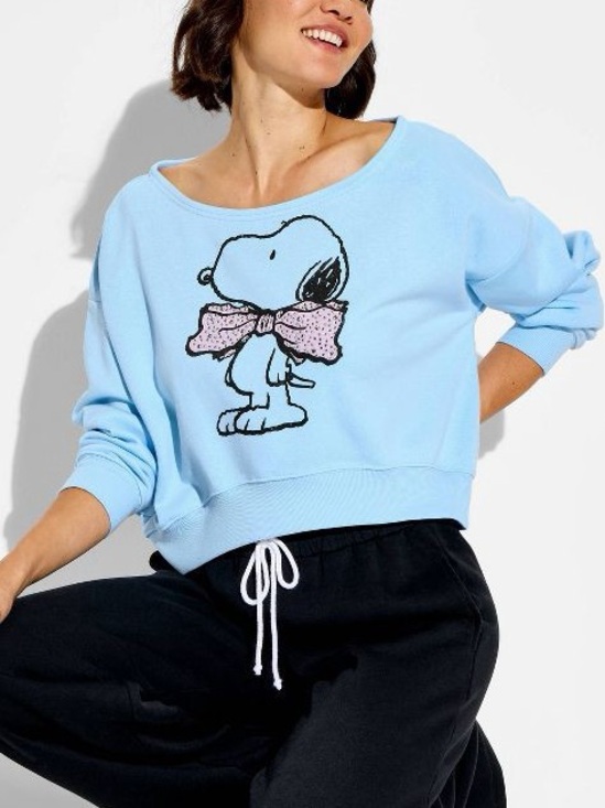 Peanuts Tops - Snoopy off the Shoulder Sweatshirt - NWOT
